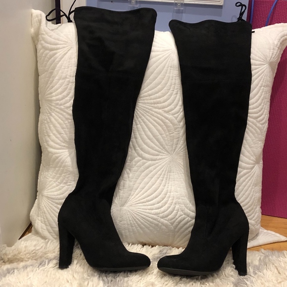 Steve Madden Shoes - Steve Madden Over the Knee Block Heel Boots